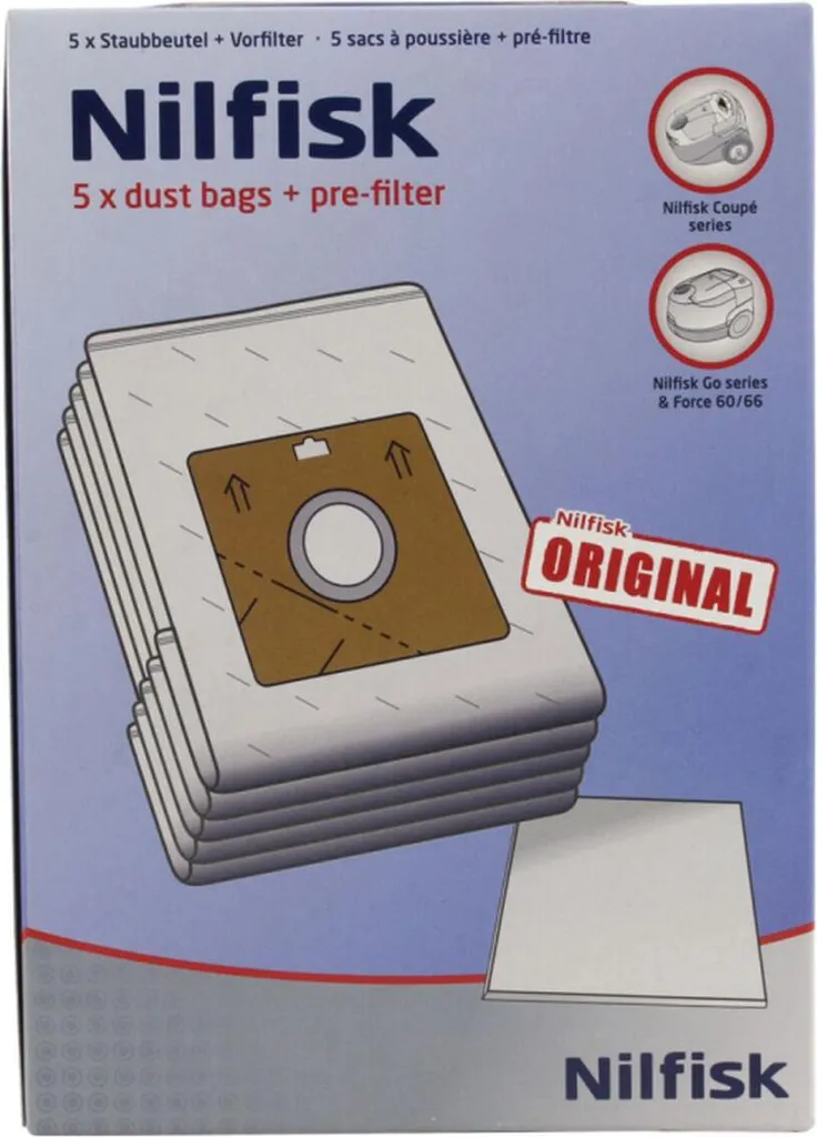 Sac de Rechange Nilfisk W7-51559 pour Aspirateur Eau et Poussière