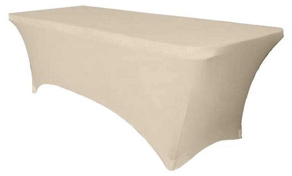 Flexible Tischdecke Für Rechteckigen Tisch 180cm Beige
