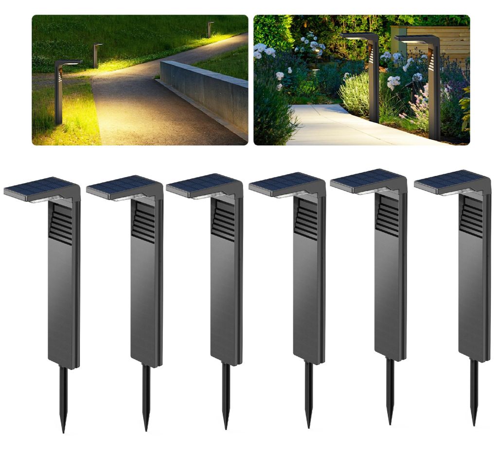 6 sztuk lamp solarnych LED do zewnętrznych lamp solarnych z Zdjęcie produktu 