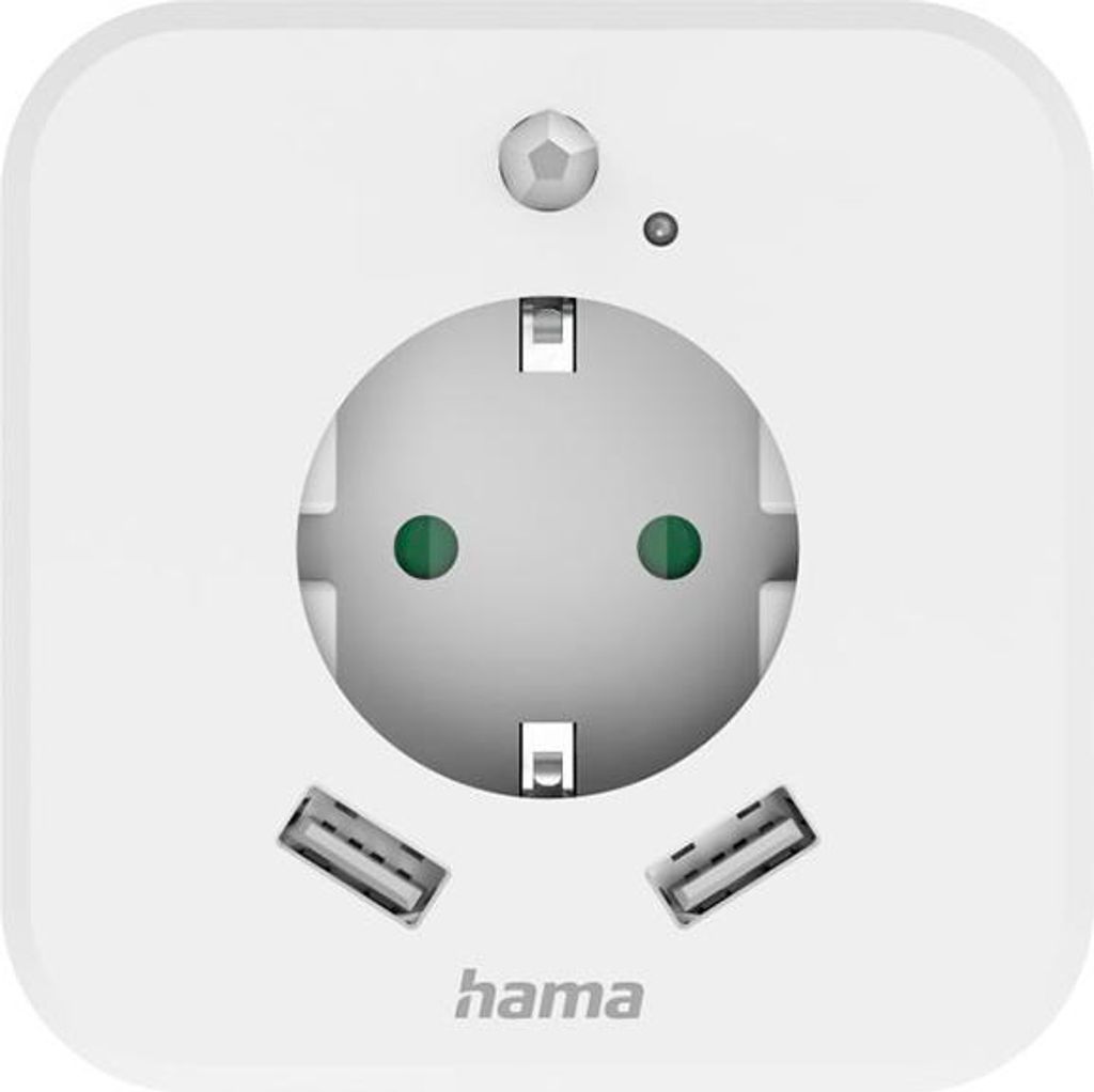 Hama 00223498, Typ F, Typ F, Gerade, Weiß, 230 mm, 90 mm Produktbild 