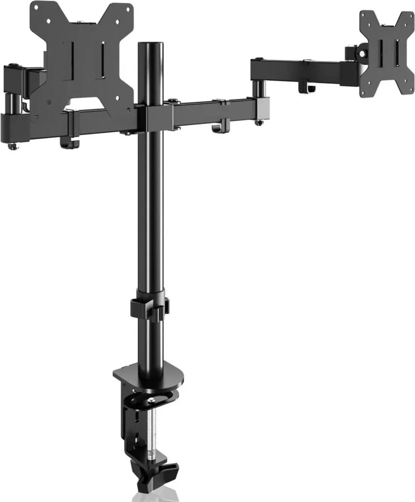 Support Bureau 2 Écrans 13-27" pour Gaming et Bureau - VESA Réglable