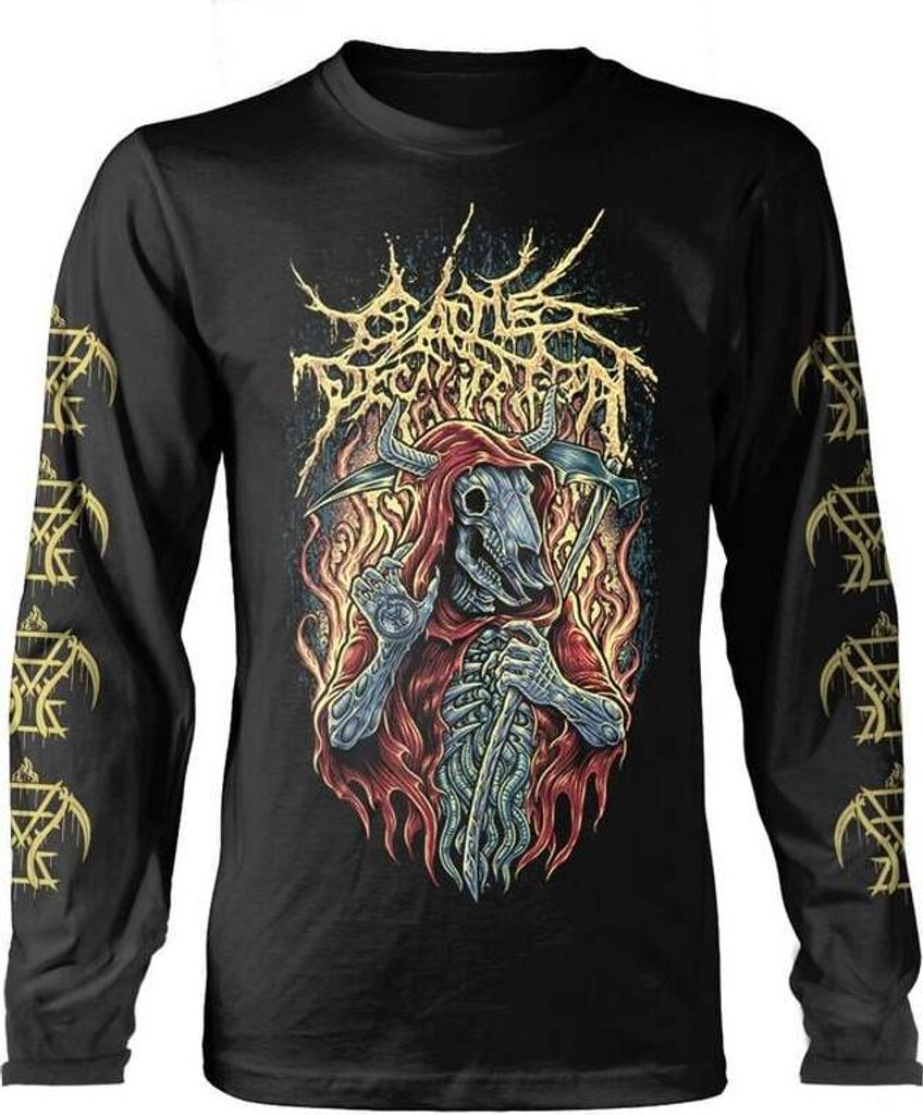 Cattle Decapitation Langarmshirt Herren Reaper Ramirez schwarz L