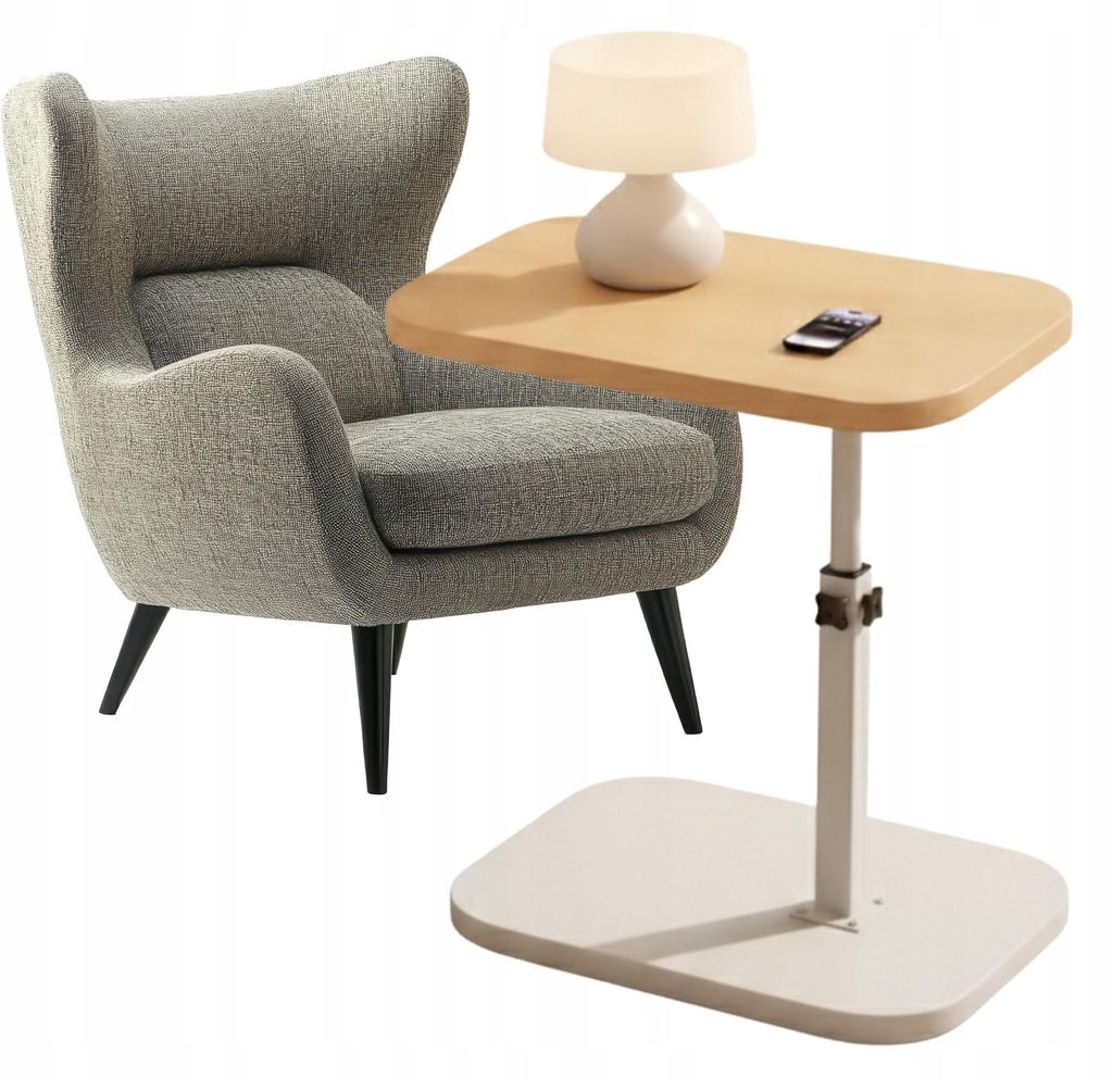 Beistelltisch höhenverstellbar - 40x30 cm - Laptoptisch für Produktbild 