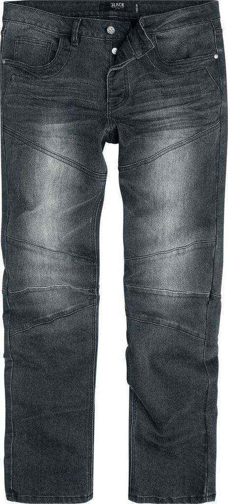 Black Premium by EMP Herren graue Jeans im Regular Fit W34L34