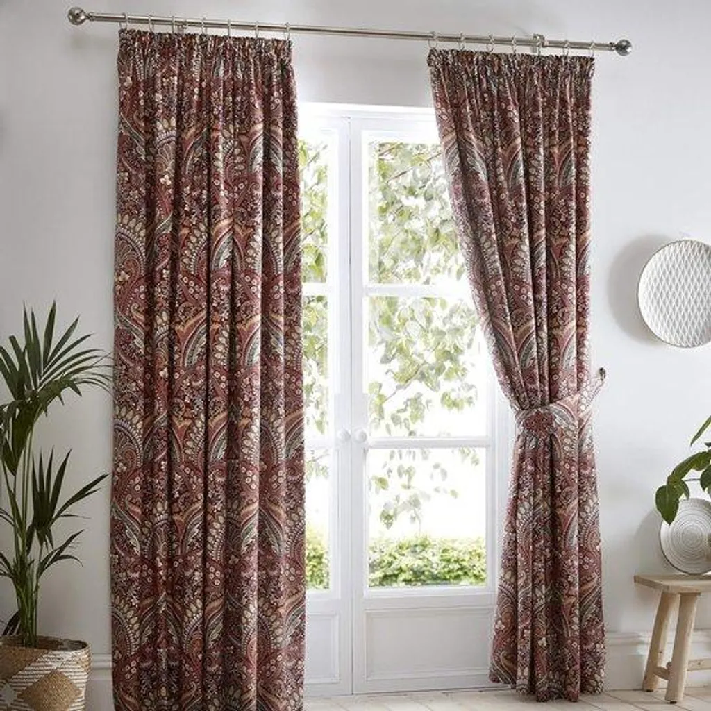 Rideaux Roller anti-vis-à-vis vigne 140x220 cm - Damas translucide x2