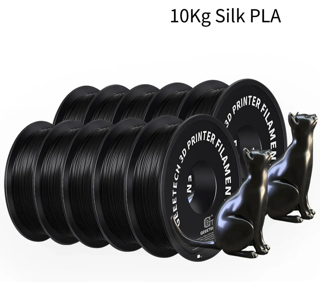 Filament 3D Noir 1.75mm Anti-Bouchage : PLA Soyeux Haute Qualité 10kg