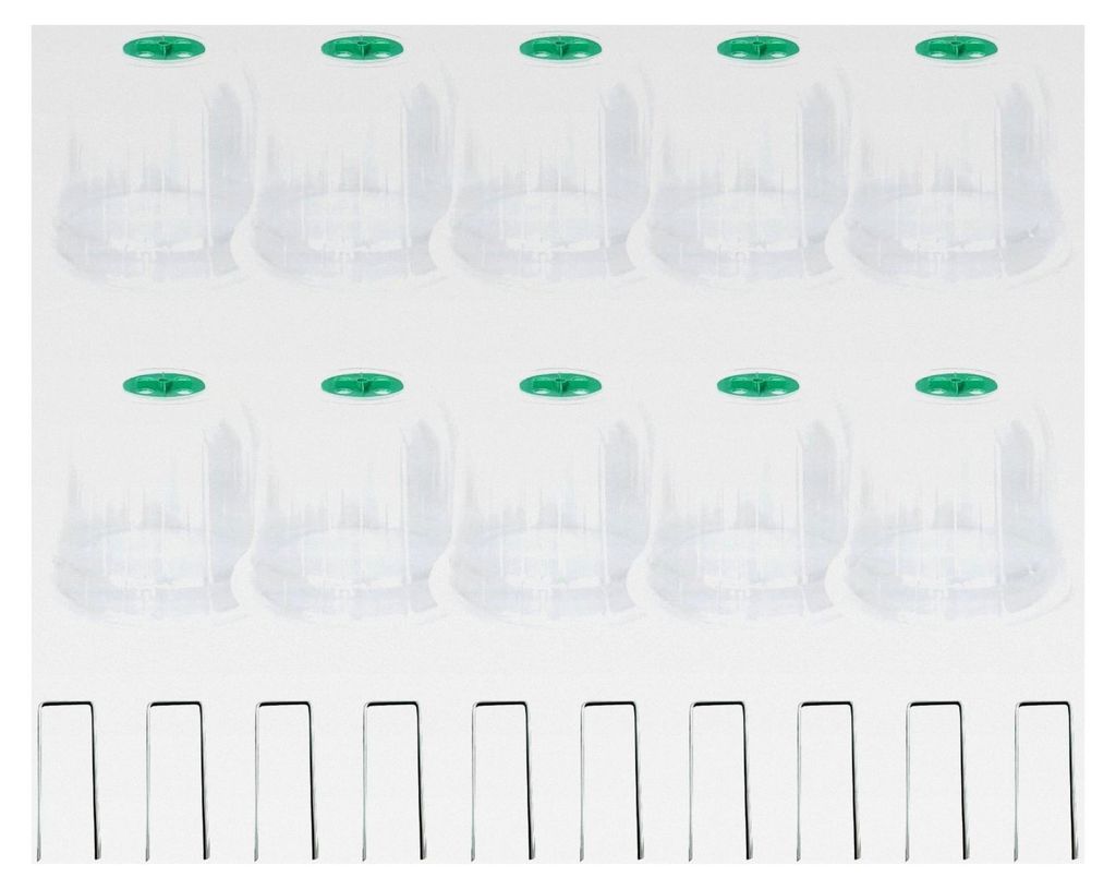 Anzuchthauben mit seitlichen Belüftungslöchern für den Garten - Pflanzenschutzhaube für Gemüse- und Blumenanbau drinnen und draußen