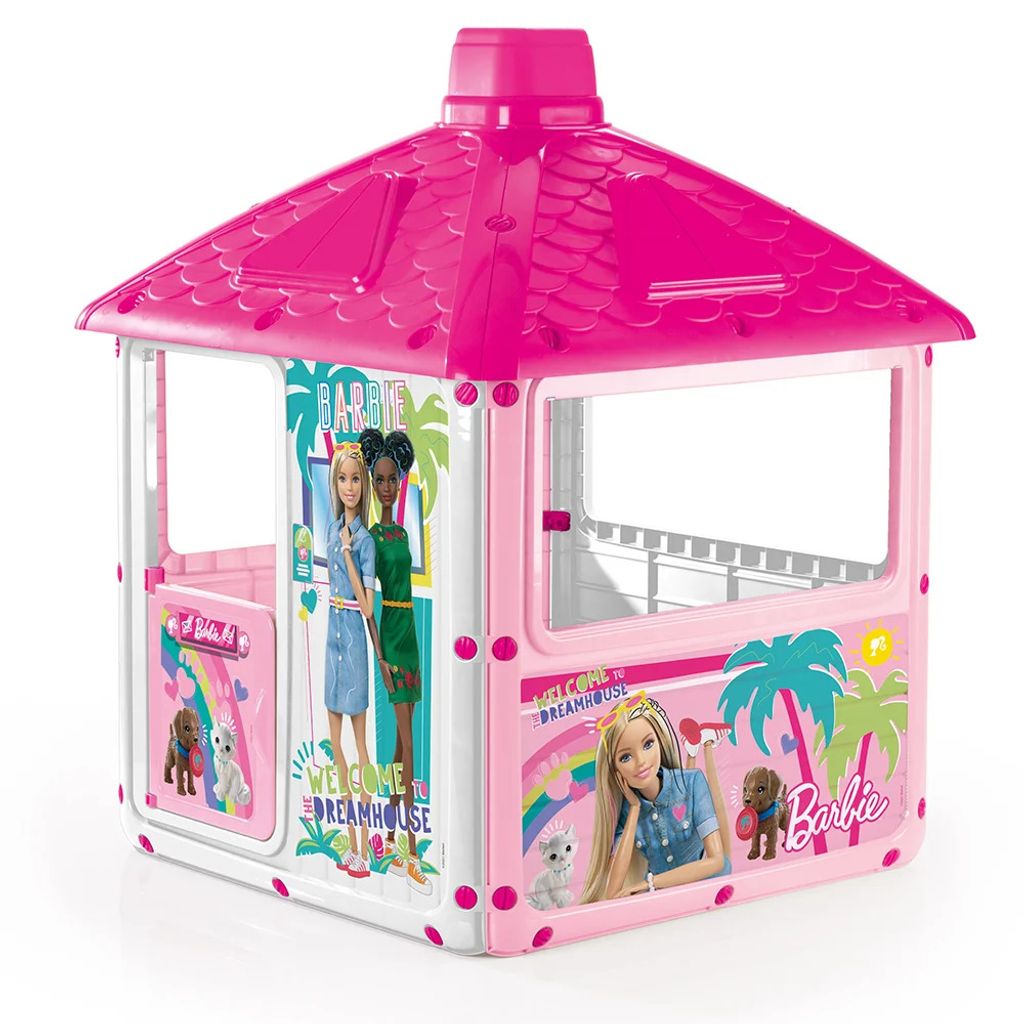 Barbie City Speelhuis 132x104x104 cm Roze/Wit Produktbild 