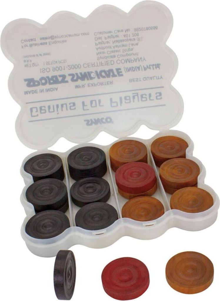 Synco Carrom Turnier Steine Genius for Players 2940