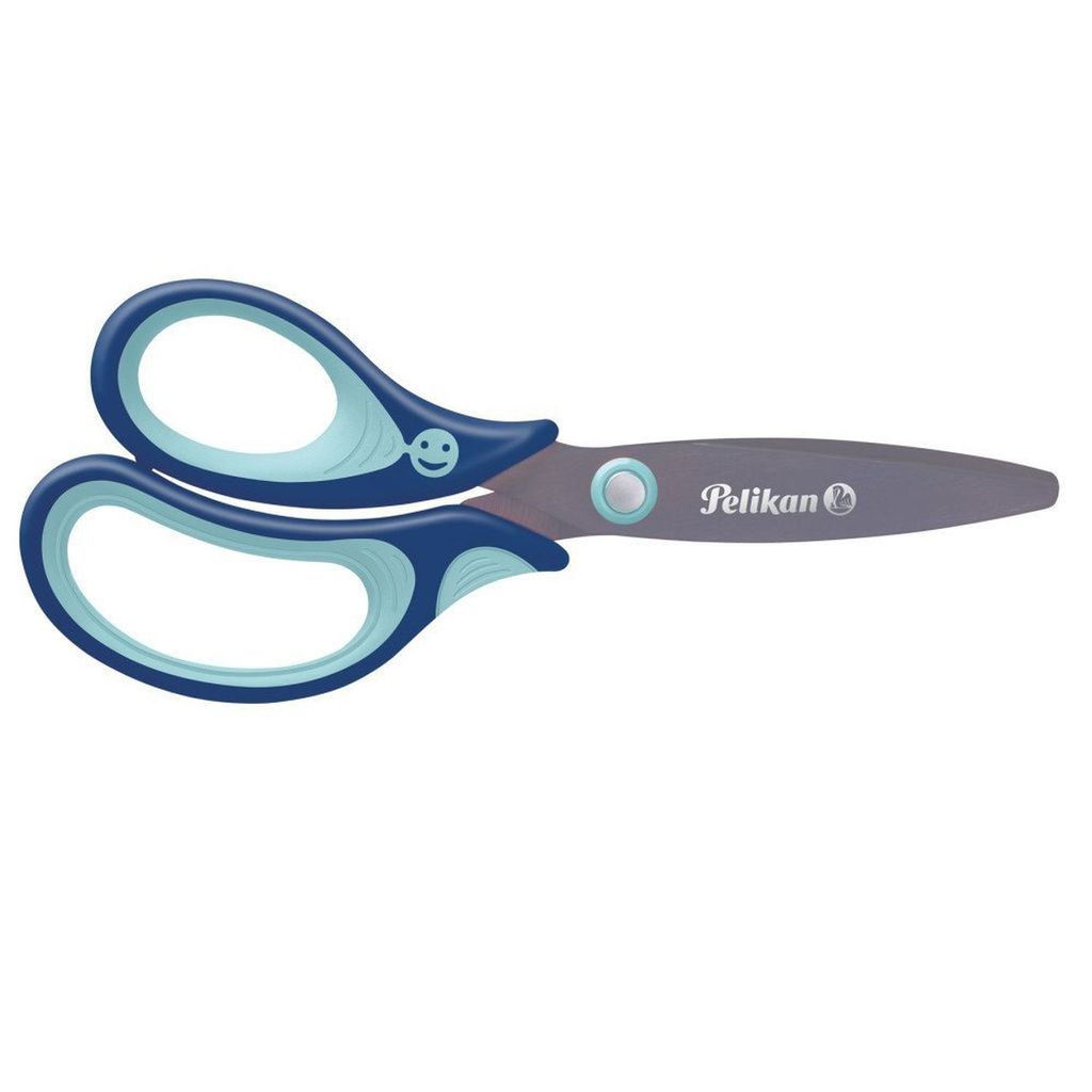 Pelikan Linkshänder-Papierschere griffix® blau-hellblau Produktbild 