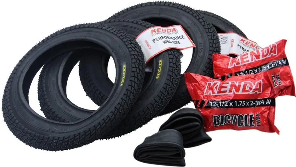Évitez les Crevaisons : Pack 4 Pneus Kenda 12 1/2 x 2 1/4 avec Chambres à Air