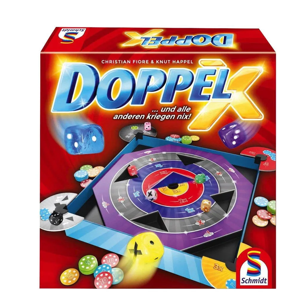 Jeu de Société Doppel X Schmidt 49339 pour Soirées de Paris en Famille