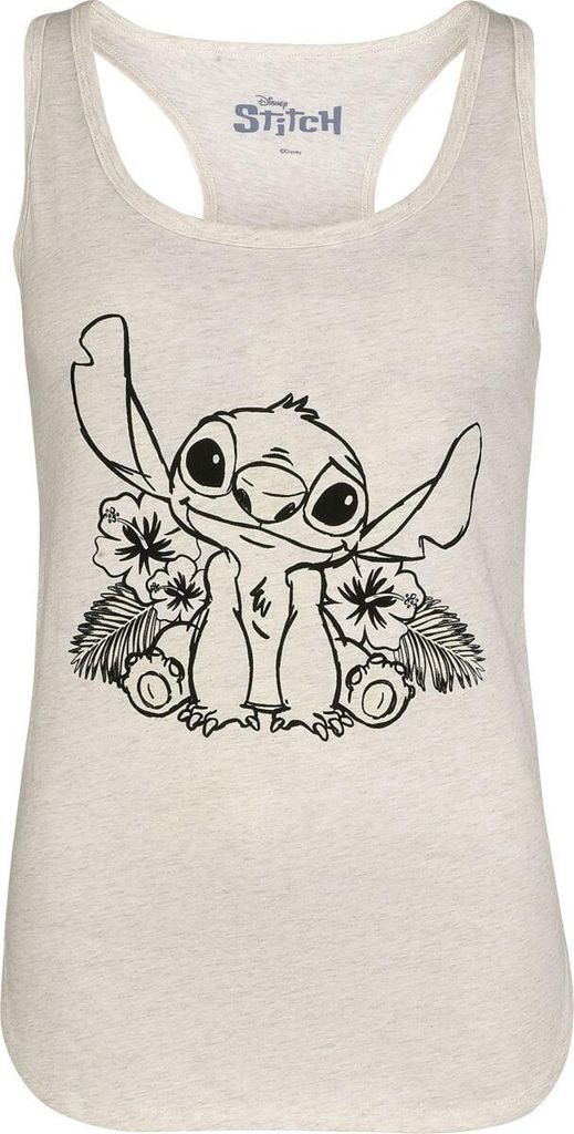 Lilo & Stitch Top Damen Stitch - Lilo Portrait - UV weiß M