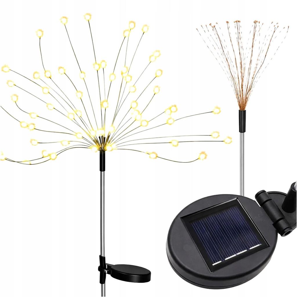 Solar Gartenleuchte Löwenzahn 120 LED – Feuerwerk-Effekt Produktbild 
