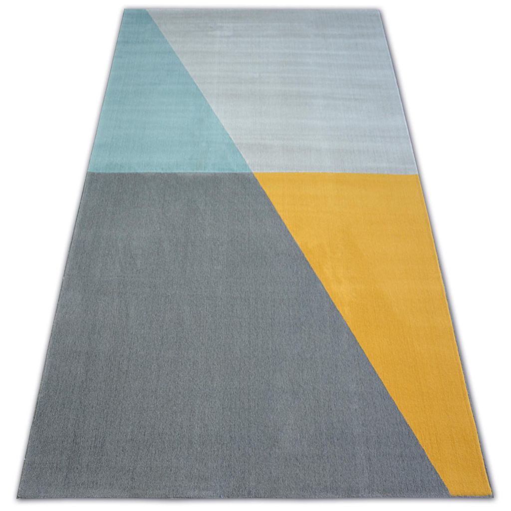 Teppich SCANDI 18487/572 - Trapez grau gold türkis Produktbild 