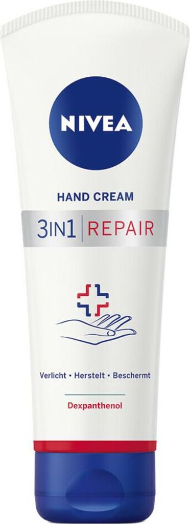 NIVEA - Handcreme - 3-in-1 Repair - Lindert - Regeneriert - Schützt - 100 ml - 1 Stück