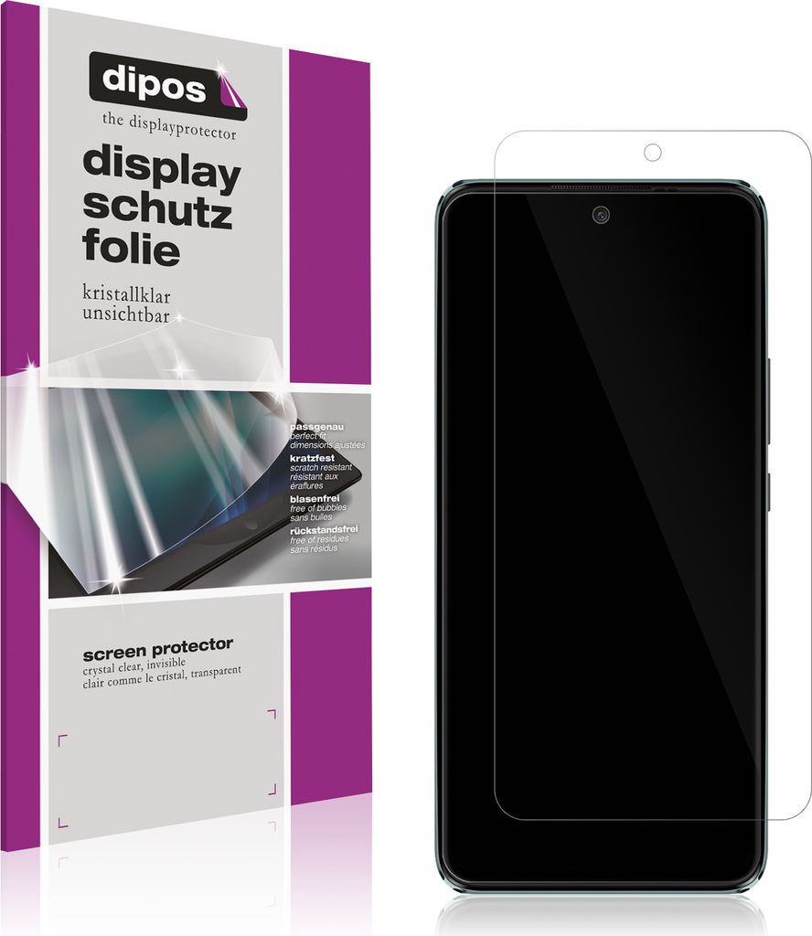 5x Schutzfolie für Symphony Z12 klar Displayschutzfolie Folie Display Schutz dipos