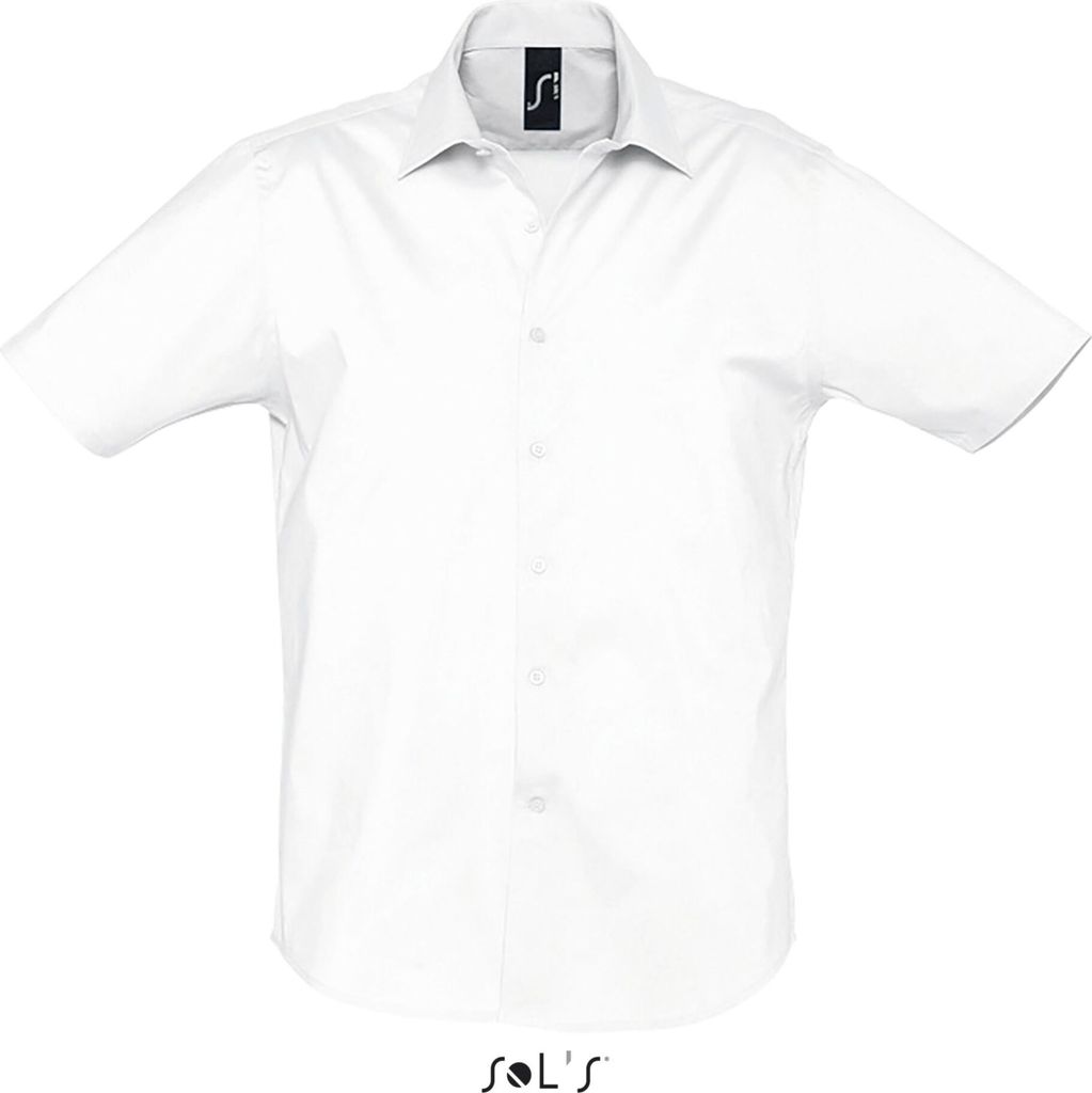 SOL ́S Men ́s Stretch-Shirt Broadway Short Sleeve