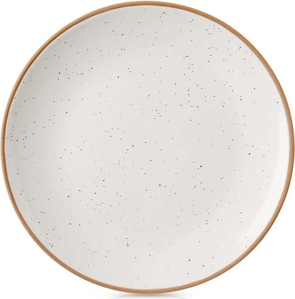 Piccolo Piatto Dessert Ceramica Beige Crema 20cm | Eleganza Artigianale