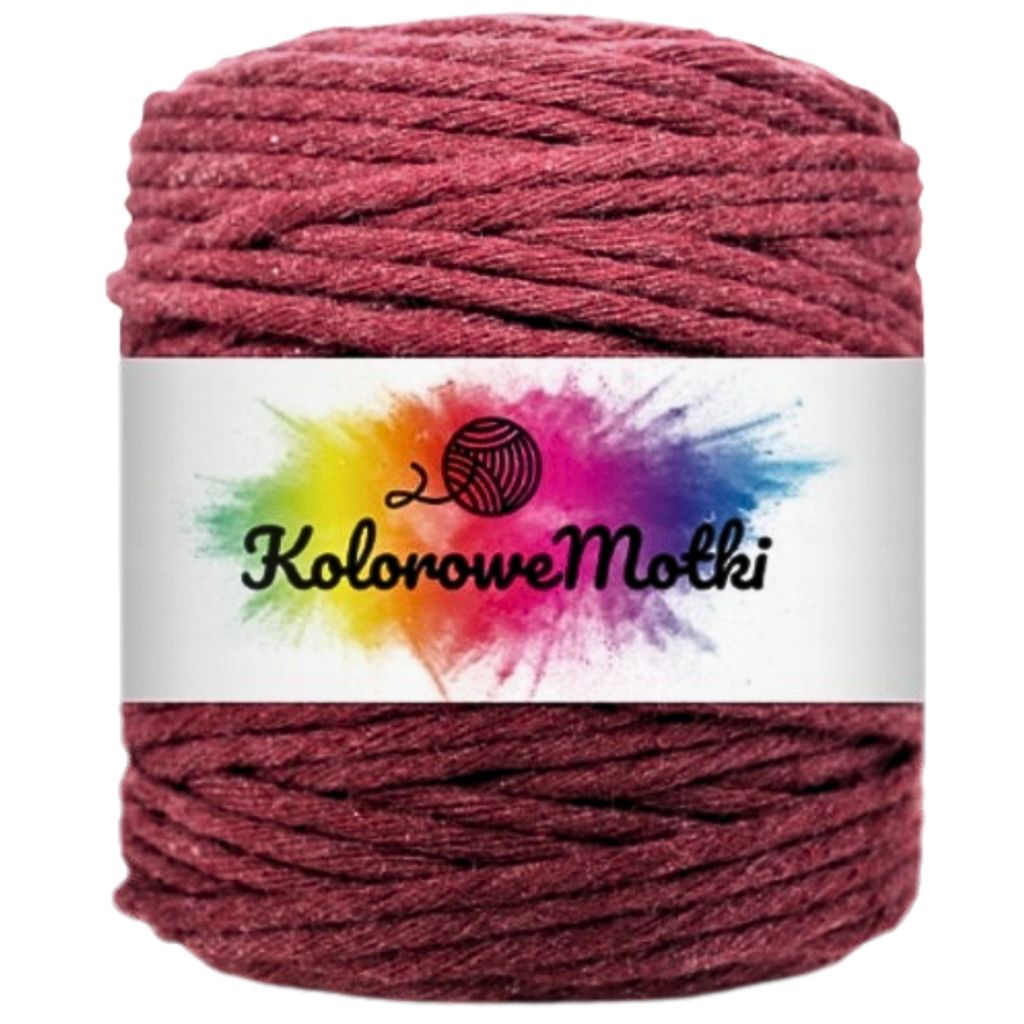 Makramee Garn Kastanienbraun 5mm 50m | Naturliche Stark, Baumwollgarn, Baumwollschnur, Perfekt für Basteln