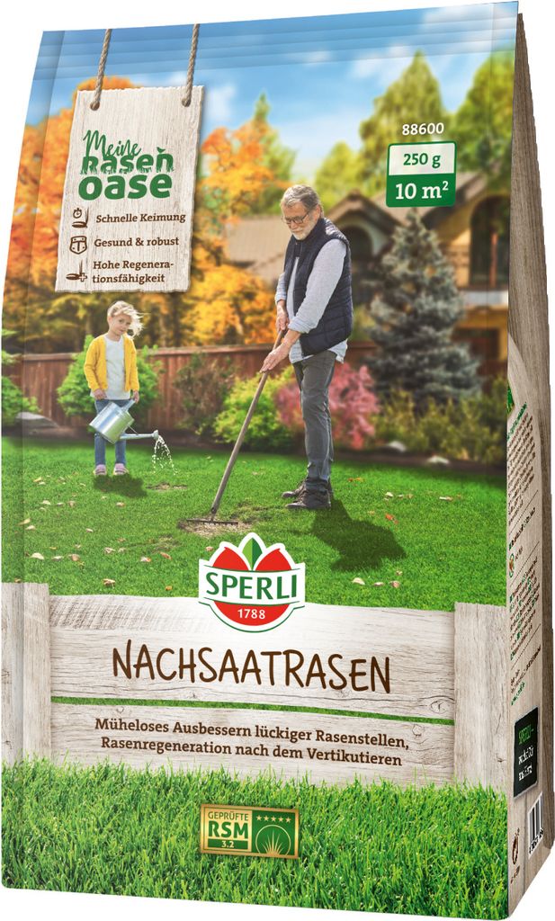 Sperli Nachsaat Rasensamen - 250 g für ca. 10 m²