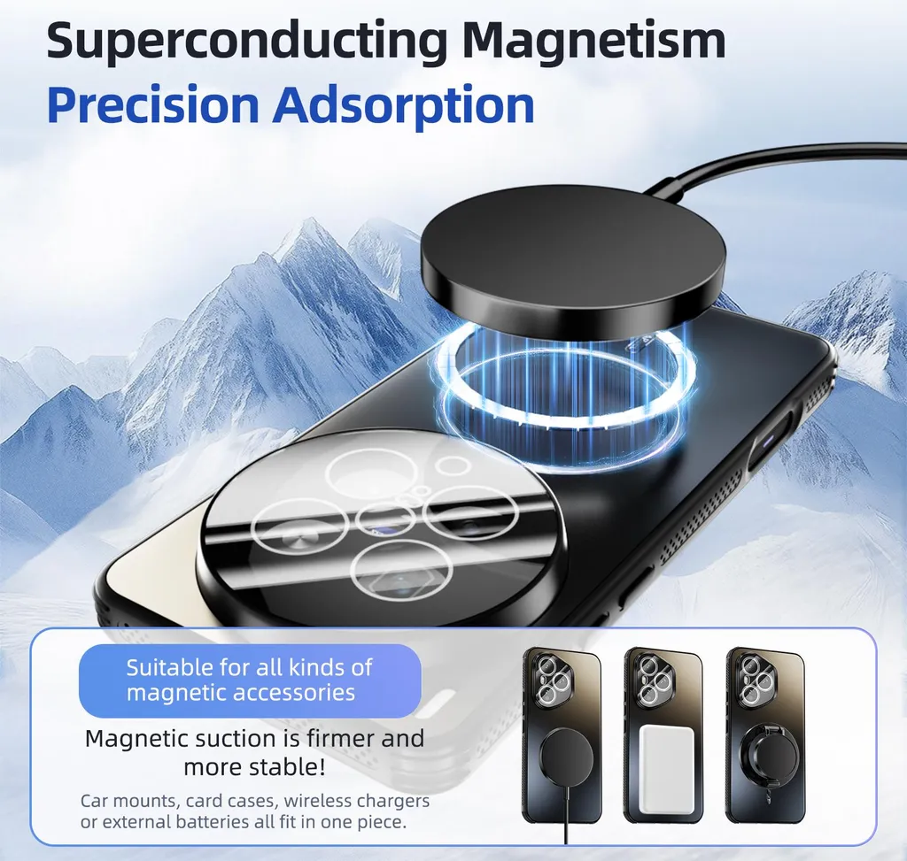 Cover Magnetica Vivo X200: Custodia Antiurto PC+TPU con Protezione Lenti - 3