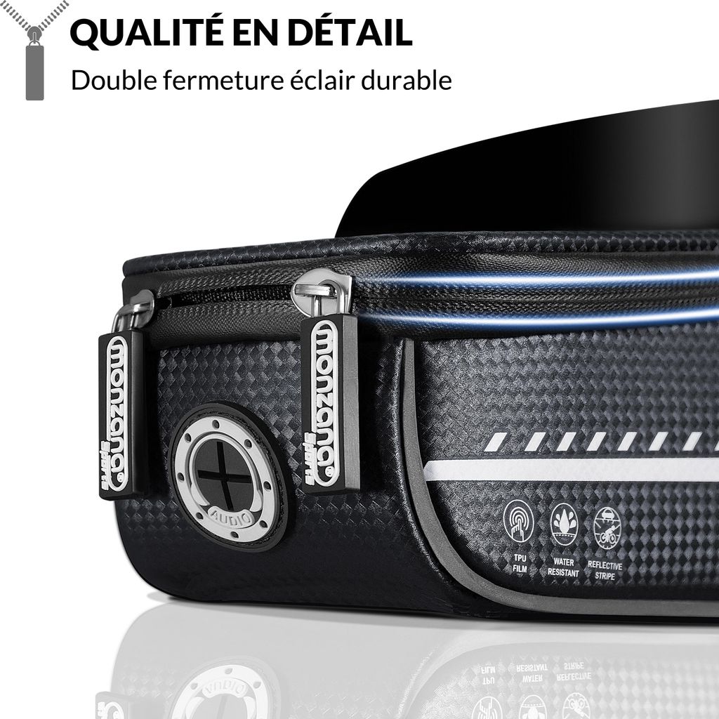 MONZANA® Sacoche de cadre vélo imperméable bandes Image du produit 