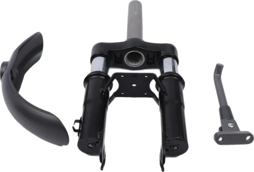 Vélo anti-choc suspendu noir avec garde-boue contre les éclaboussures