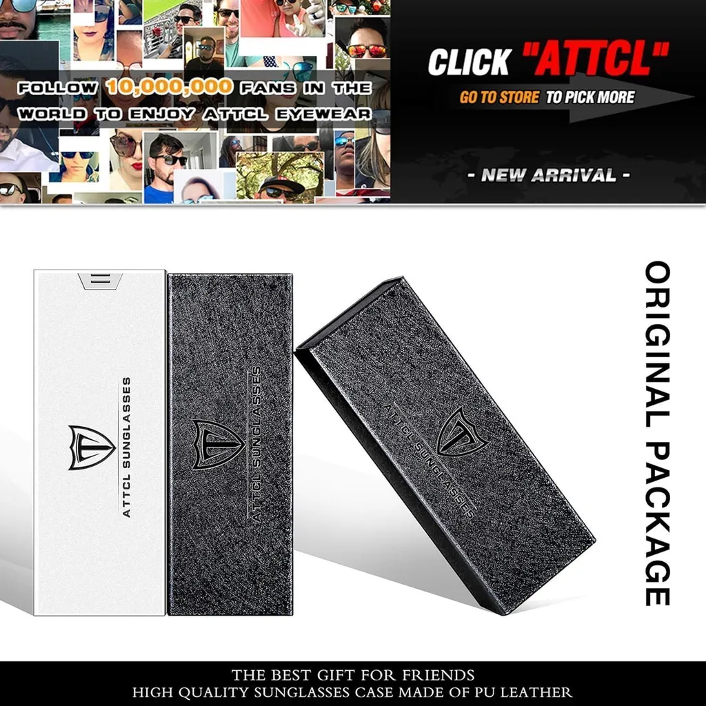 Occhiali da Sole Sportivi ATTCL Uomo Pesca Golf Polarizzati AL-MG - 6