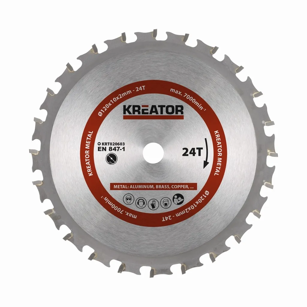 KREATOR KRT020603 - Lama per metallo 120 mm, 24 Z