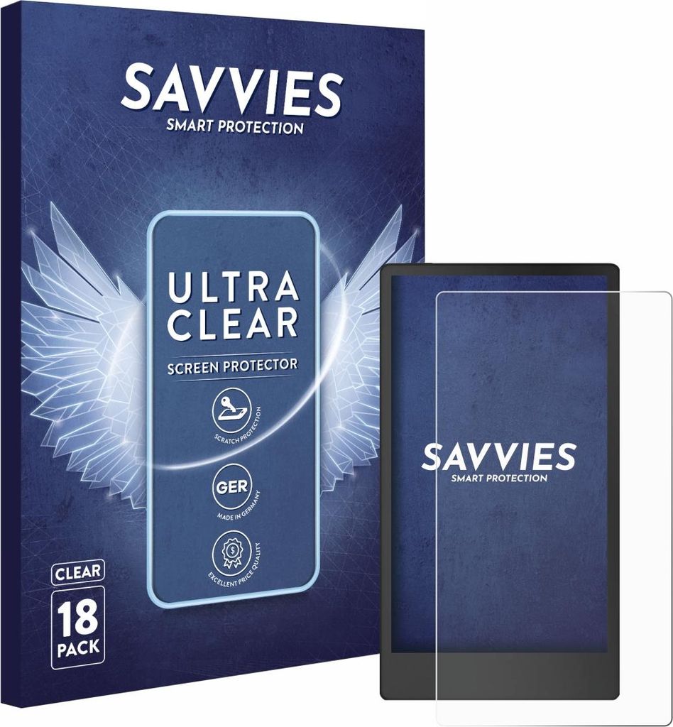 18x Für reMarkable Paper Pro Move Schutzfolie Savvies Displayschutz Display Schutz Folie Klar Transparent
