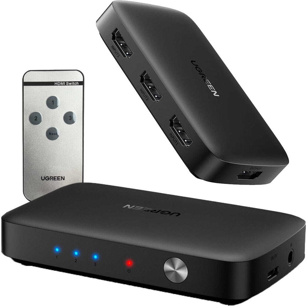 Przełącznik Switch UGREEN CM332 3w1 HDMI 1.4 4K 30 Hz Zdjęcie produktu 
