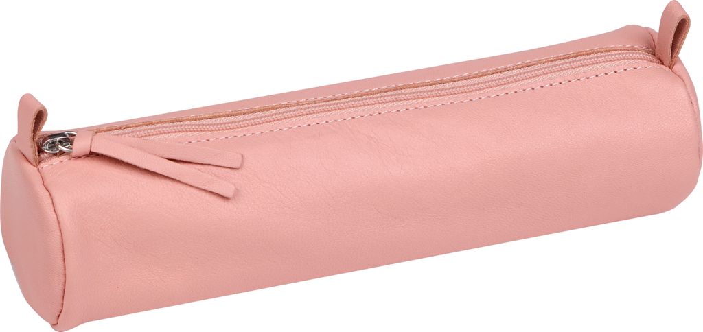 Clairefontaine 8x Rund Federmäppchen Leder Ø5,5x22cm Pastelfarben 410192C