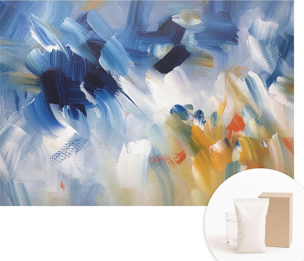 Fototapete - Wandbilder für Wohnzimmer - 312x219 cm - Dekorative Wandfolie - Modernes Design für Wanddekoration - Tapeten für Innenräume - Bunt...