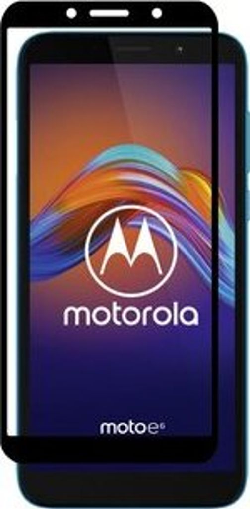 cofi1453 5D Schutz Glas kompatibel mit MOTOROLA MOTO E6 PLAY Curved Panzer Folie Vollständig Klebend und Abdeckung