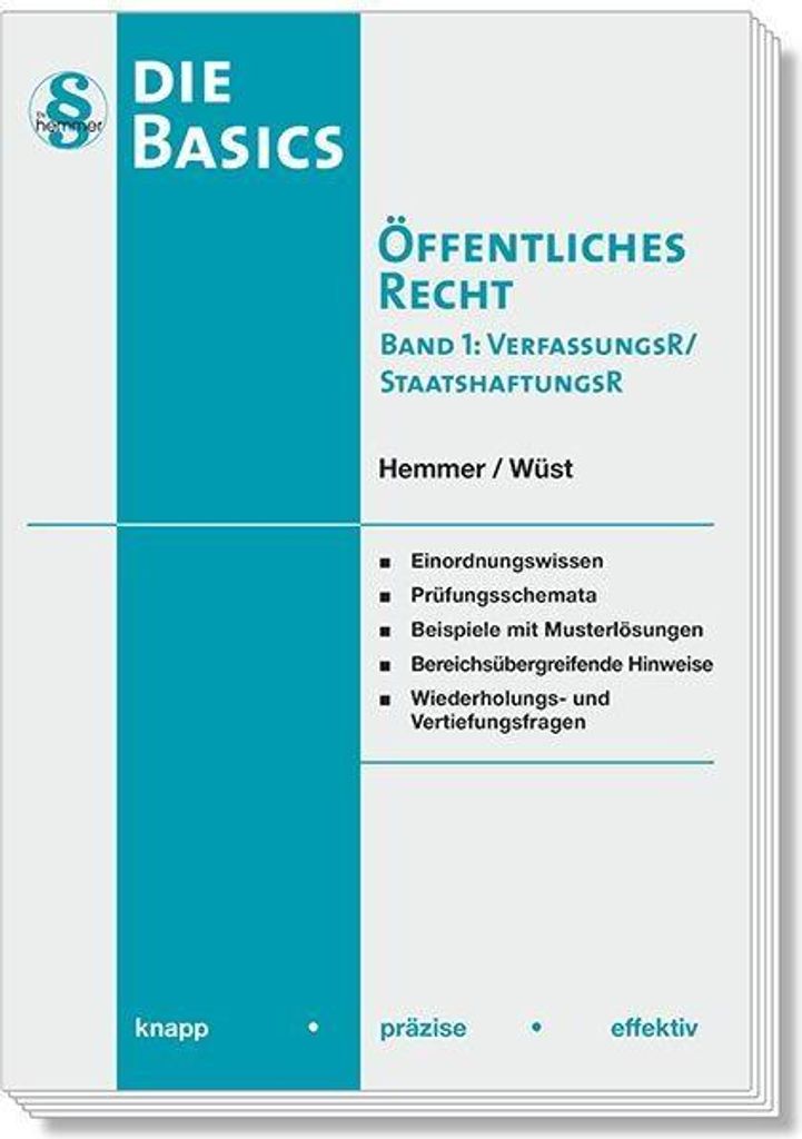 Die Basics Öffentliches Recht I - Verfassungsrecht, Staatshaftungsrecht