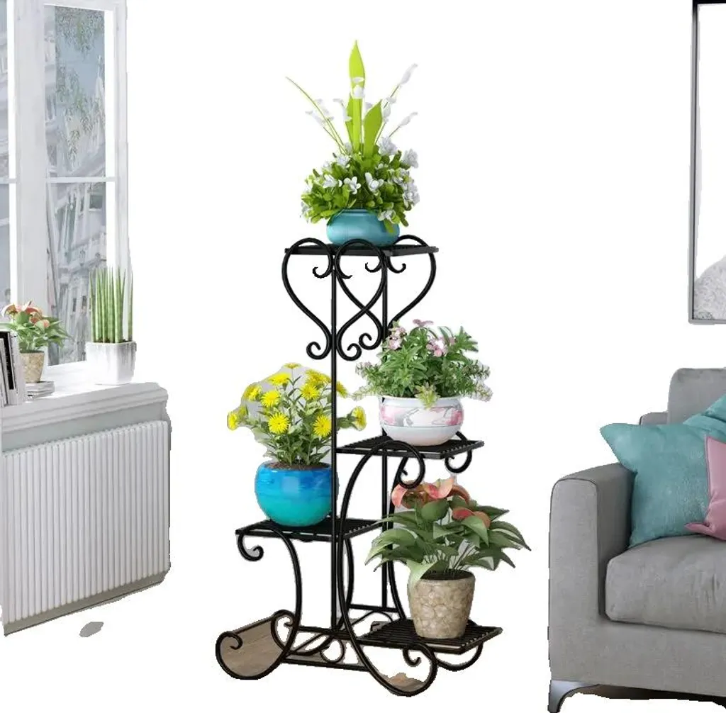 Support plantes intérieur 4 étages BLANC pour créer un jardin vertical