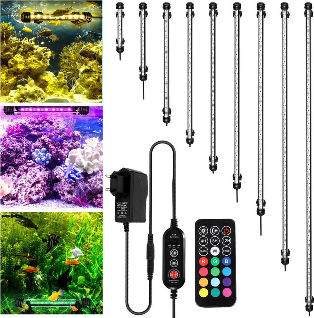 Jopassy 58cm LED Aquarium Lampe Tank Leuchtet Unterwasser Produktbild 