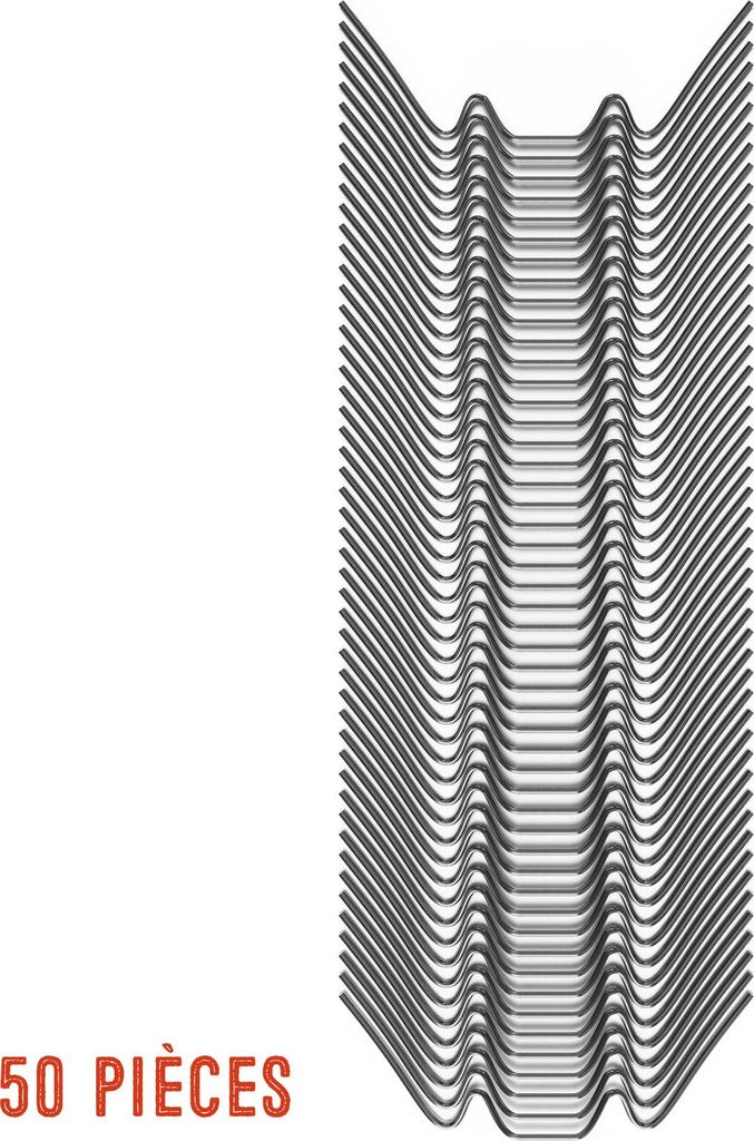Deuba 50x Clips de fixation pour serre de jardin inoxydable Image du produit 