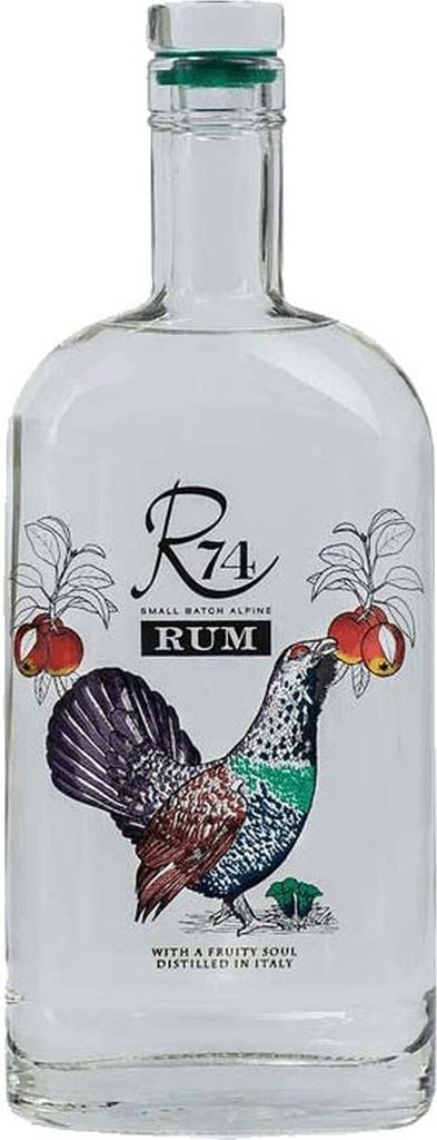 R74 White Small Batch Alpine Rum 52 % 70 cl. - Brennerei Roner