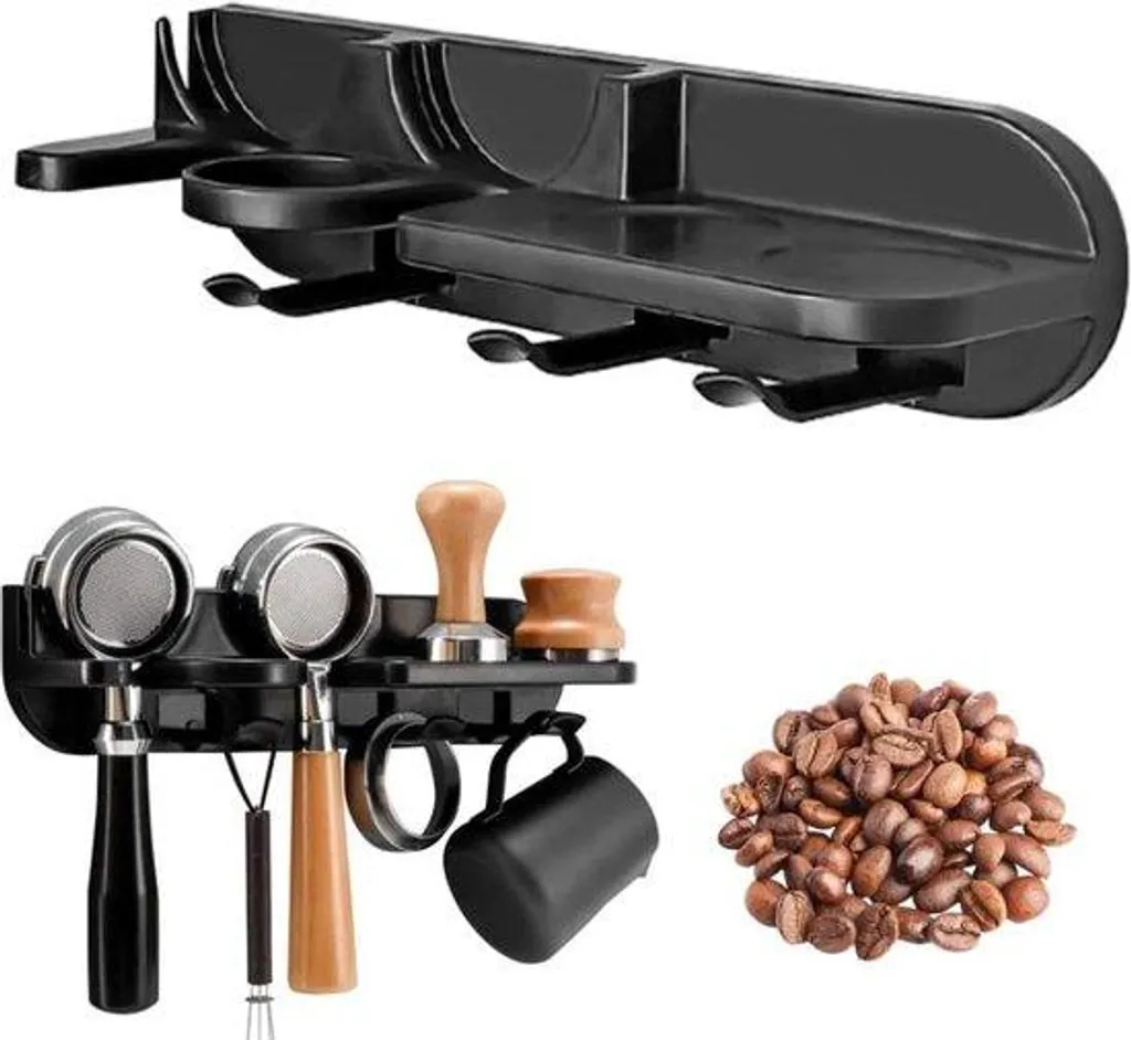 Support mural inox 54 mm haute résistance pour accessoires de café