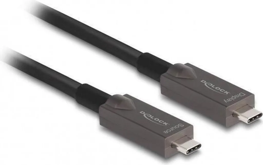 Delock Câble Optique Actif USB-C Vidéo Data et PD 3m Haute Performance - 2