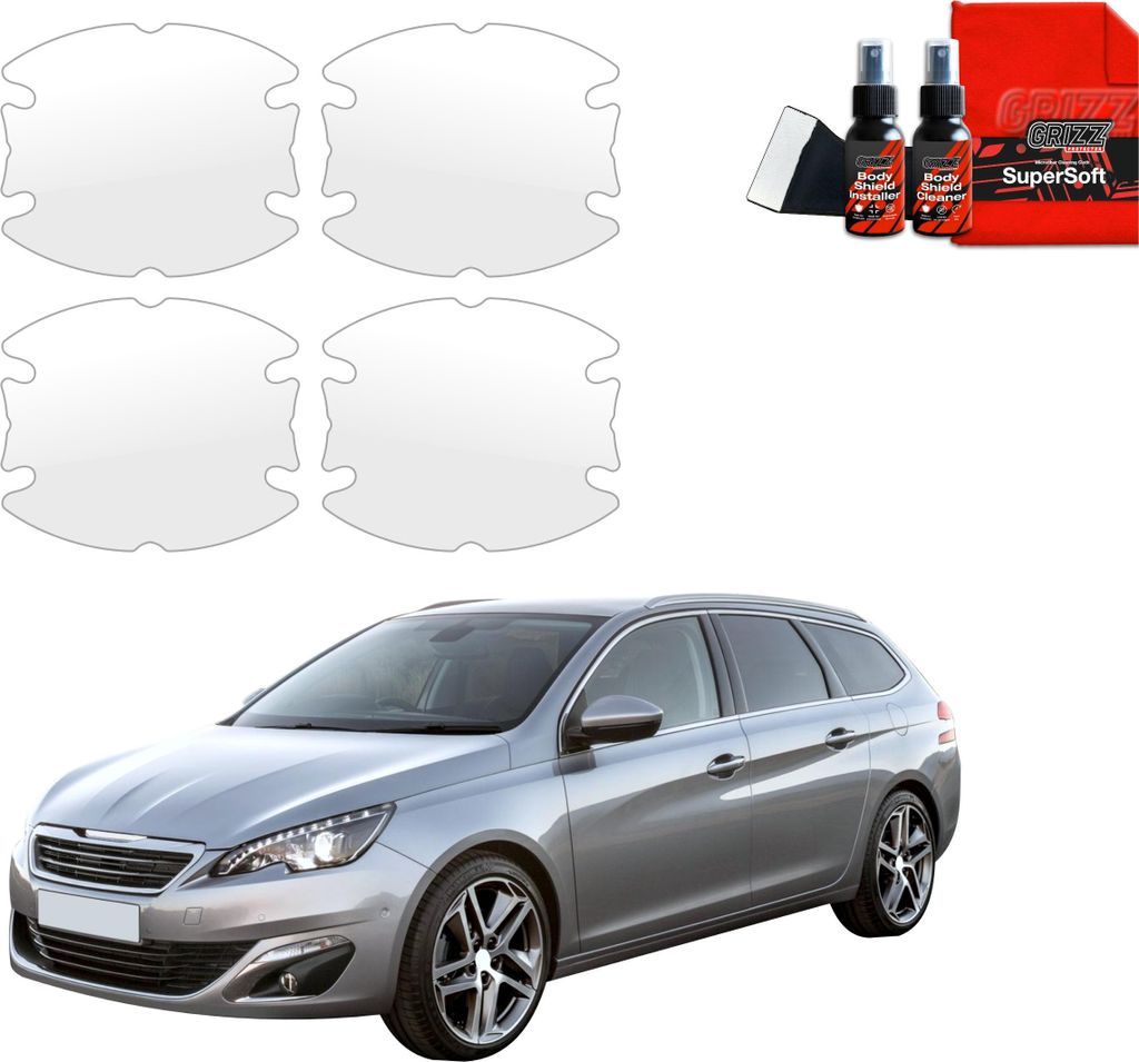 4in1 Schutzfolie für Türgriffmulden - Peugeot 308 Kombi (2013-2021) Grizz Protector