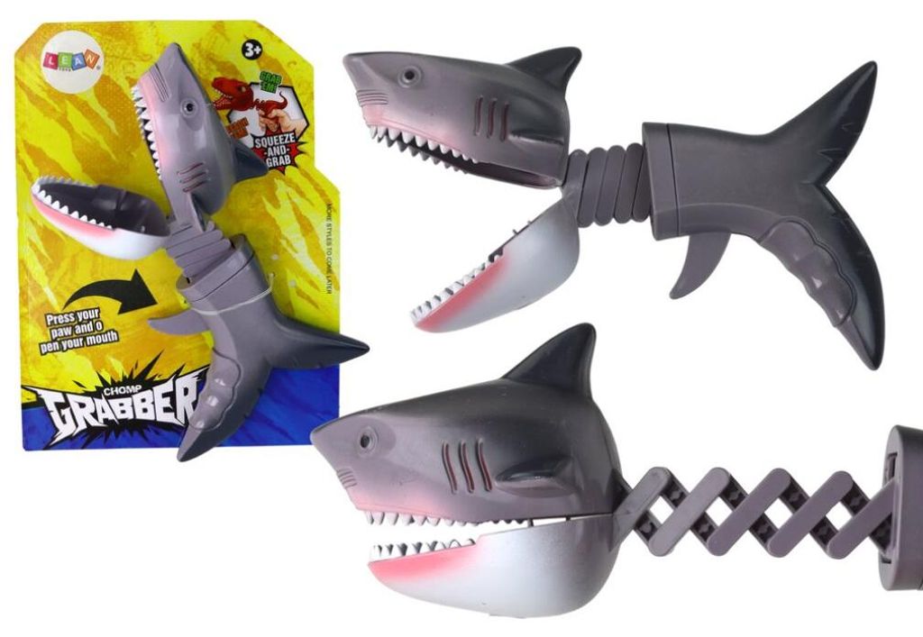 Leantoys Haifänger Beißspielzeug Frühling Grau