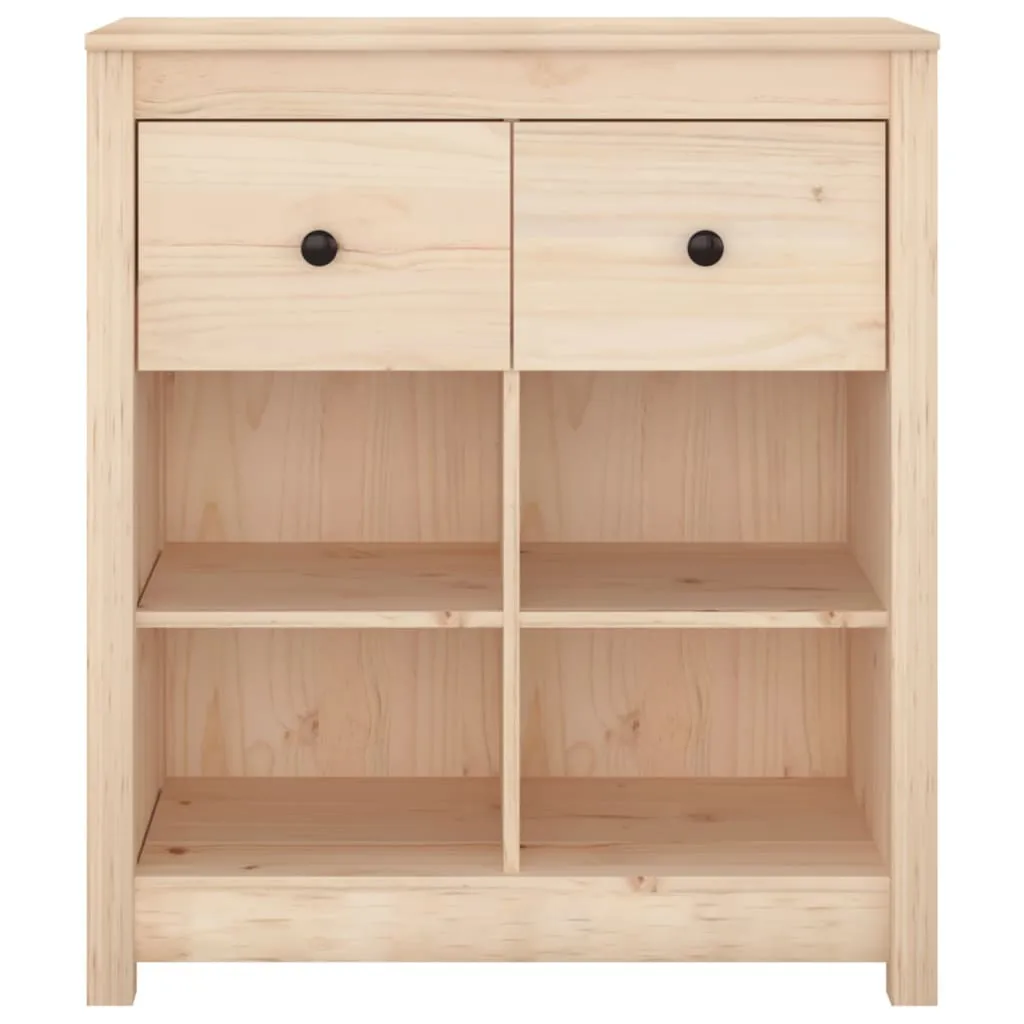 Madia in Pino Massiccio vidaXL 70x35x80 cm - Mobile Salvaspazio - 4