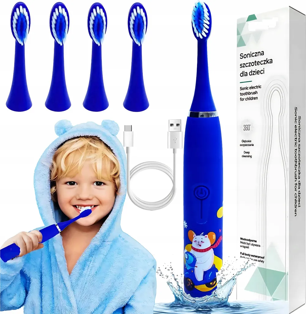 Spazzolino Sonico Kids: 4 Testine e Impermeabile - Smart Smile Design