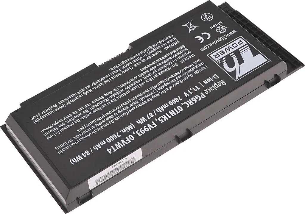 Batterie longue autonomie Dell Precision M6700 M6800 M4800 7800mAh 9cl