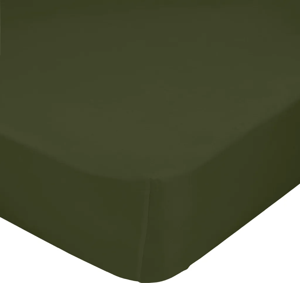 Lenzuolo con Angoli HappyFriday Verde Scuro 200x200x32 cm Cotone 100%