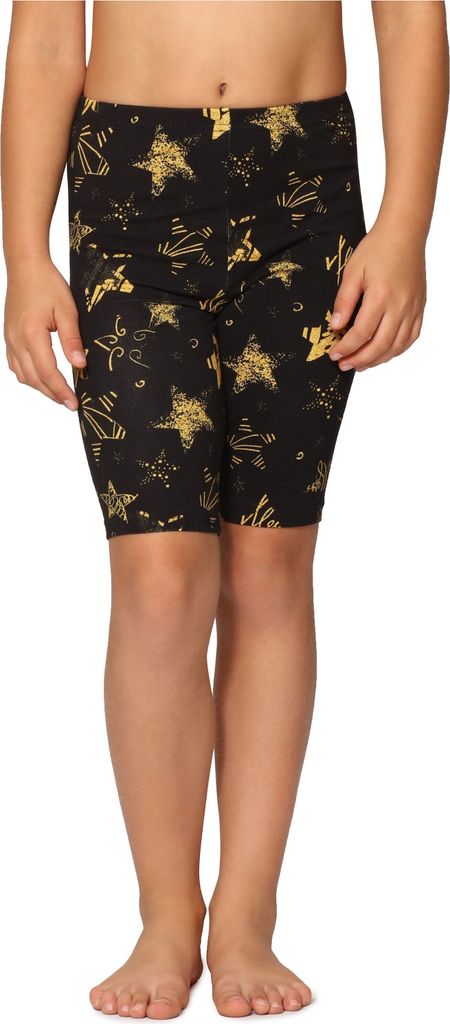 Merry Style Mädchen Kurze Leggings MS10-406(Gelb/Sterne,122)