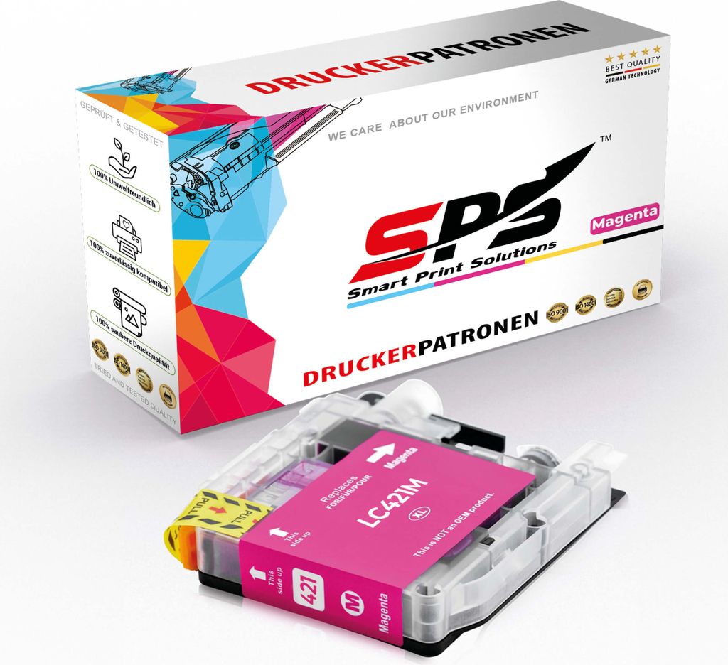 Kompatibel für Brother DCP-J 1010 (LC-421M) Tintenpatrone Magenta